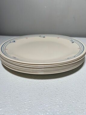 Vintage Corelle Dinner Plates, Country Violets, 4-Piece Set, USA Made Rare